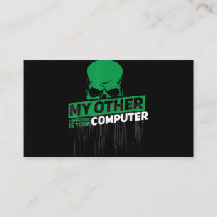 Tarjeta De Visita Desarrollador de ingeniería de sistemas Hacker Ner