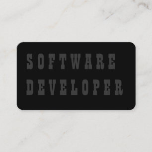 Tarjeta De Visita Desarrollador de software