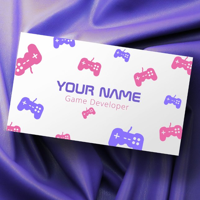 Tarjeta De Visita Desarrollador de Videojuegos Probador de Consola R (Subido por el creador)