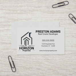 Tarjeta De Visita Desarrolladores de propiedades inmobiliarias