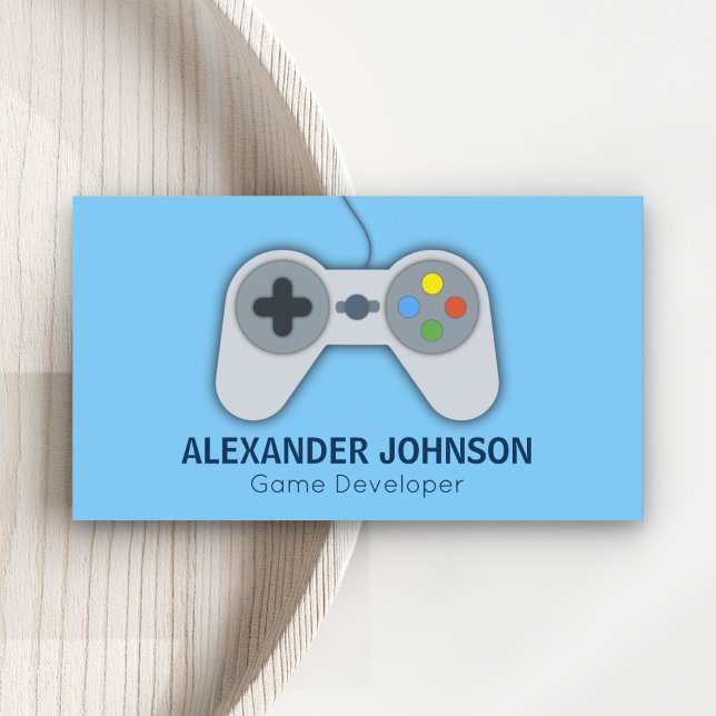 Tarjeta De Visita Desarrolladores de Videojuegos Modernos, Diseñador (Subido por el creador)