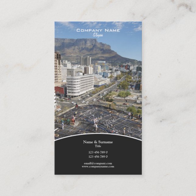 Tarjeta De Visita Desarrollo de la construcción de propiedades de pe (Anverso)