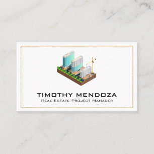 Tarjeta De Visita Desarrollo de propiedades   Construcción de edific