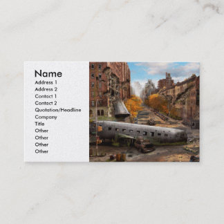 Tarjeta De Visita Desastre - Nueva York, NY - No girar a la izquierd