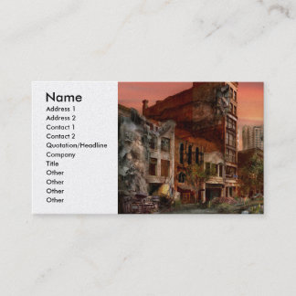 Tarjeta De Visita Desastre - Pittsburgh, PA - El error del año 2000