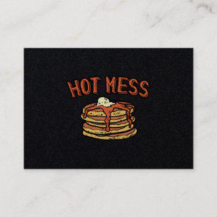 Tarjeta De Visita Desayuno de crepes Hot Mess