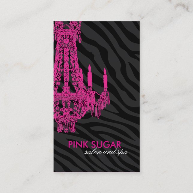 Tarjeta de visita descarada elegante del salón y (Anverso)