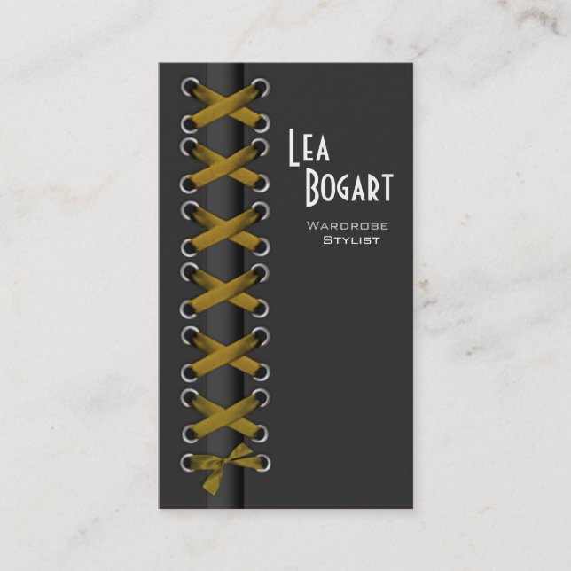 Tarjeta De Visita Descarado ate para arriba al diseñador de (Anverso)