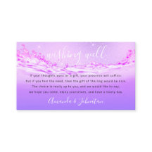 Desear Bien Para El Boda Sterling Gift Money Purpl