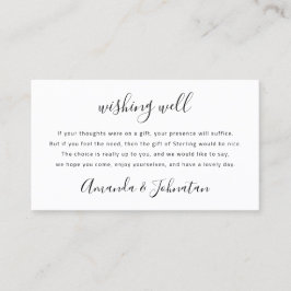 Tarjeta De Visita Desear Bien Por El Dinero Boda Regalo Moderno