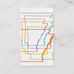 Tarjeta De Visita desenfoque del orgullo de arkansas