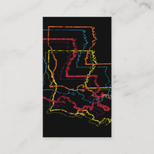 Tarjeta De Visita desenfoque del orgullo de louisiana