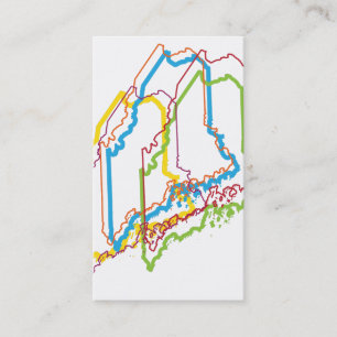 Tarjeta De Visita desenfoque del orgullo de maine