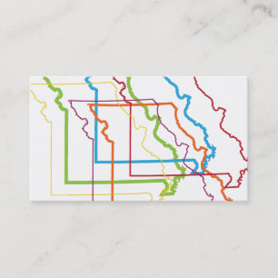 Tarjeta De Visita desenfoque del orgullo de missouri