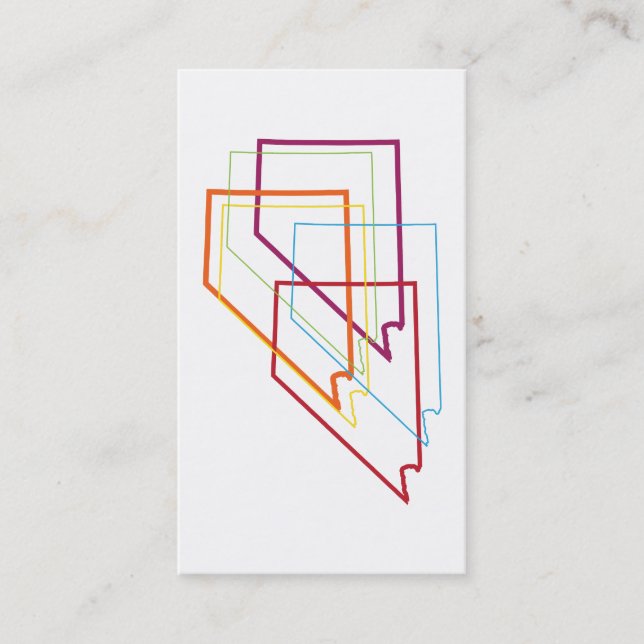 Tarjeta De Visita desenfoque del orgullo de nevada (Anverso)