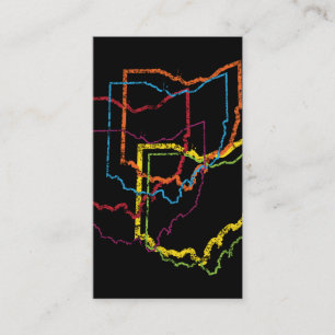 Tarjeta De Visita desenfoque del orgullo de ohio