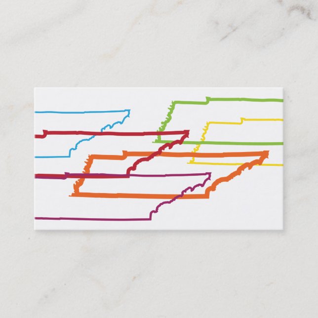 Tarjeta De Visita desenfoque del orgullo de tennessee (Anverso)