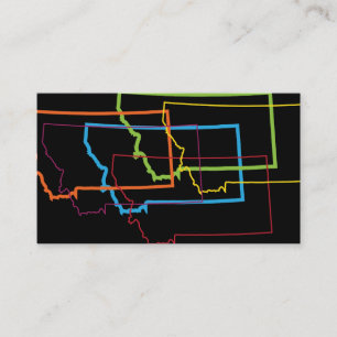Tarjeta De Visita desenfoque del orgullo del montana