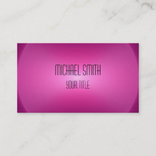 Tarjeta De Visita Desenfoque elegante y profesional del giro rosado
