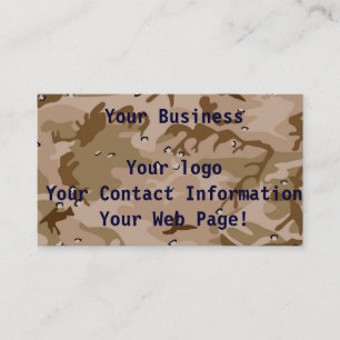 Tarjeta De Visita Desert Camo