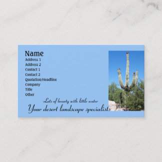 Tarjeta De Visita Desert Landscaping Company