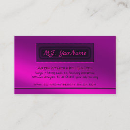 Tarjeta De Visita Desestresante Relajación Aromaterapia Salon Purple