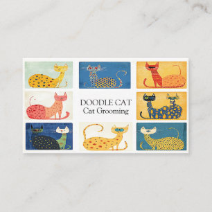 Tarjeta De Visita Desfile de gatos sensacional