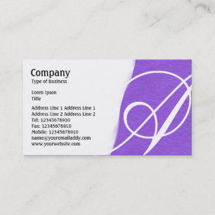 Tarjeta De Visita Desgarrar - Textura de papel duro violeta