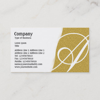 Tarjeta De Visita Desgarrar - Textura Grabado en relieve ámbar