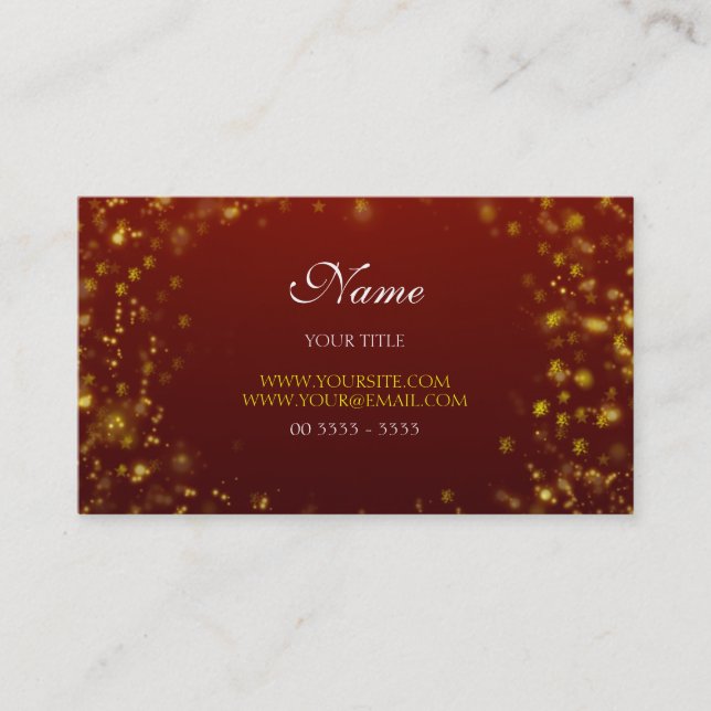 Tarjeta De Visita Design Christmas (Anverso)