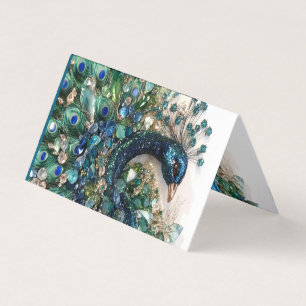Tarjeta De Visita Design. Hand embroidery with precious stones. 