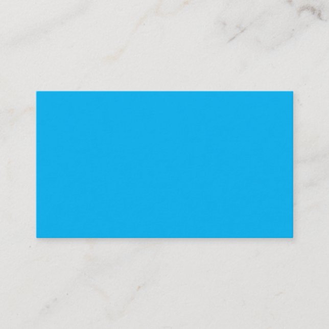 Tarjeta De Visita Design Your Own Solid Sky Blue (Anverso)