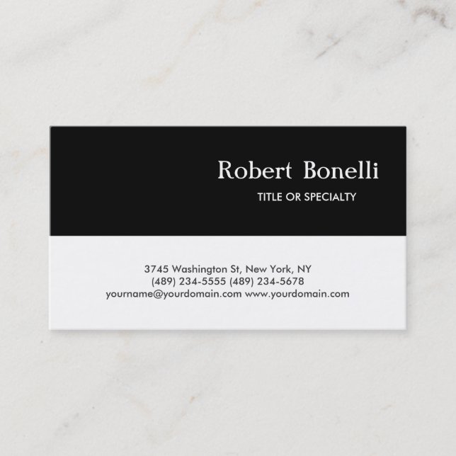 Tarjeta De Visita Designer Automotive Bakery Music Etc Business Card (Anverso)