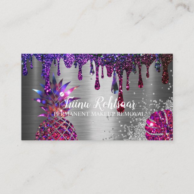 Tarjeta De Visita Deslumbrante confianza Maquillaje Permanente (Anverso)
