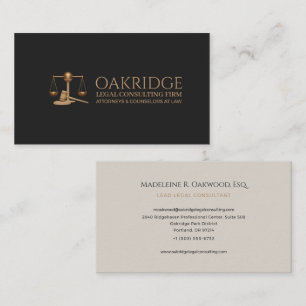 Tarjeta De Visita Despacho de abogados bufete de abogados abogado 