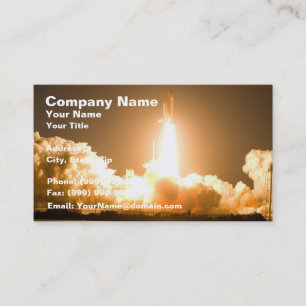 Tarjeta De Visita Despegue del transbordador espacial del