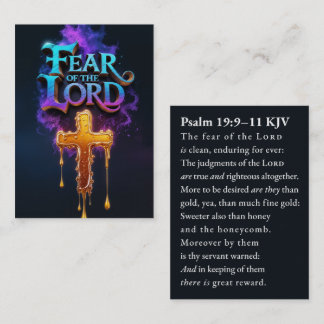 Tarjeta De Visita Desperate Darkwave | Psalm 19:9–11 KJV Card Box