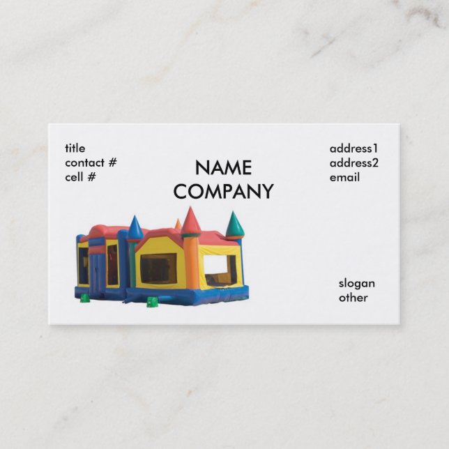 Tarjeta De Visita despida el alquiler de la casa, NAMECOMPANY, (Anverso)