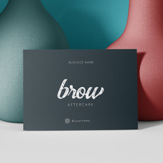 Tarjeta De Visita Después de la Instrucción de atención médica Barra