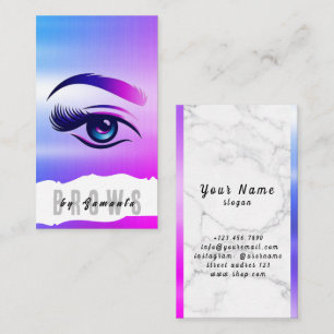 Tarjeta De Visita Después del cuidado de cejas PMU Microblading Henn
