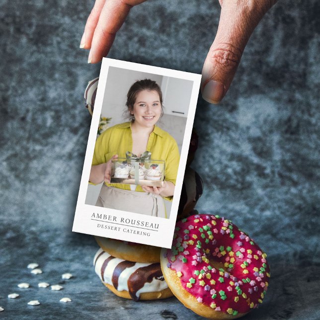 Tarjeta De Visita Dessert Caterer Baker (Subido por el creador)