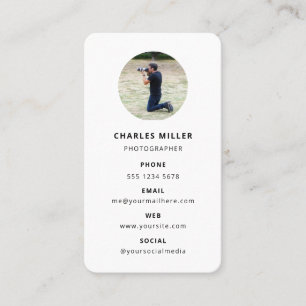 Tarjeta De Visita ¡Destaca con estilo! Fotografía minimalista modern