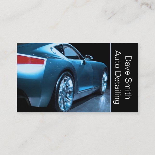 Tarjeta De Visita Detailer automático profesional (Anverso)