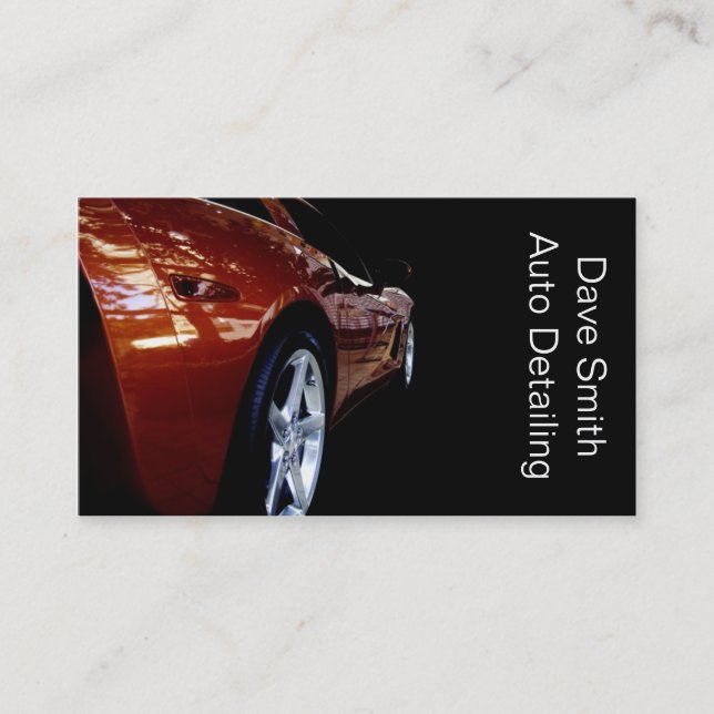 Tarjeta De Visita Detailer automático profesional (Anverso)