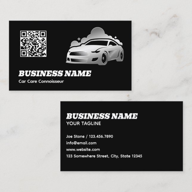 Tarjeta De Visita Detailer Black (Anverso / Reverso)