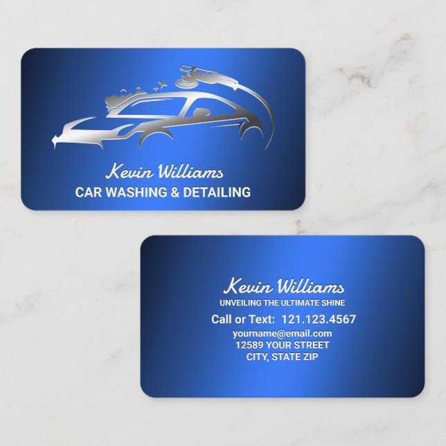 Tarjeta De Visita Detailer de coches (Anverso / Reverso)