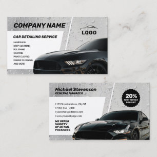 Tarjeta De Visita Detallado de automóviles modernos