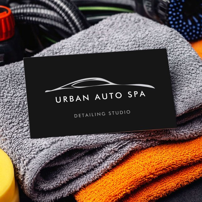 Tarjeta De Visita Detallado de Modern Auto Spa (Subido por el creador)