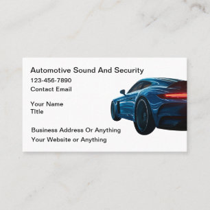 Tarjeta De Visita Detallado de seguridad de audio para automóviles g
