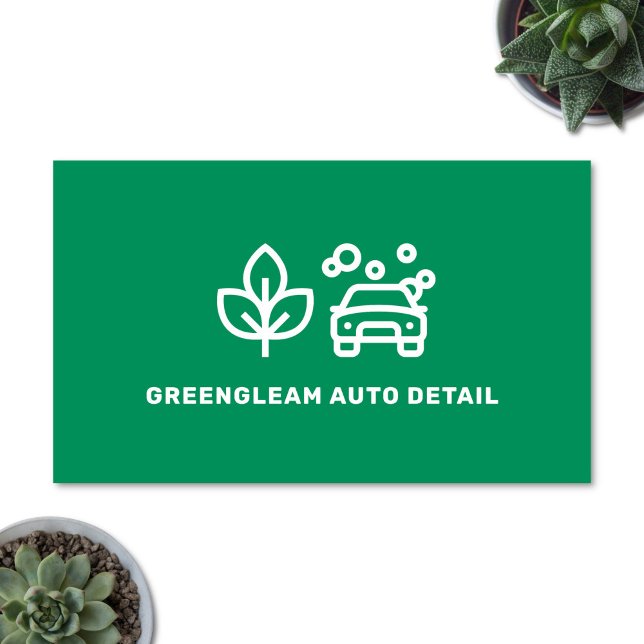 Tarjeta De Visita Detalle automático Valoración de lavado de coches  (Auto detail business card)